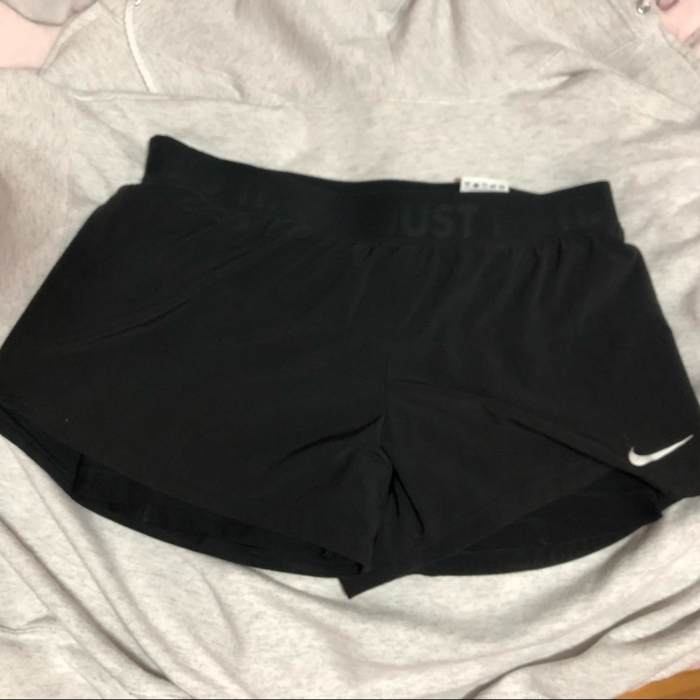 Black Nike athletic shorts